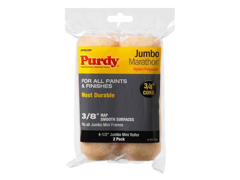Purdy® PUR14G624062 Marathon™ Jumbo Mini Roller Sleeve 114 x 19mm (4.1/2 x 3/4in) (Pack 2)