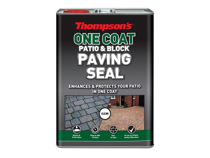 Ronseal RSLTOCPS5L Thompson's One Coat Patio & Block Paving Seal 5 litre