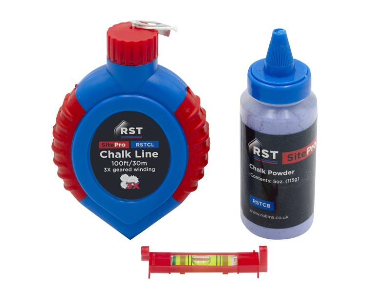R.S.T. RSTRSTCLSET Chalk Line & Box Set 30m