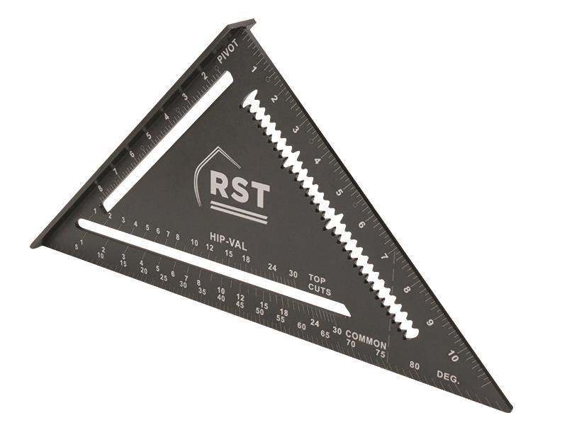 R.S.T. RSTRSTRAS12 Aluminium Black Rafter Square 12in