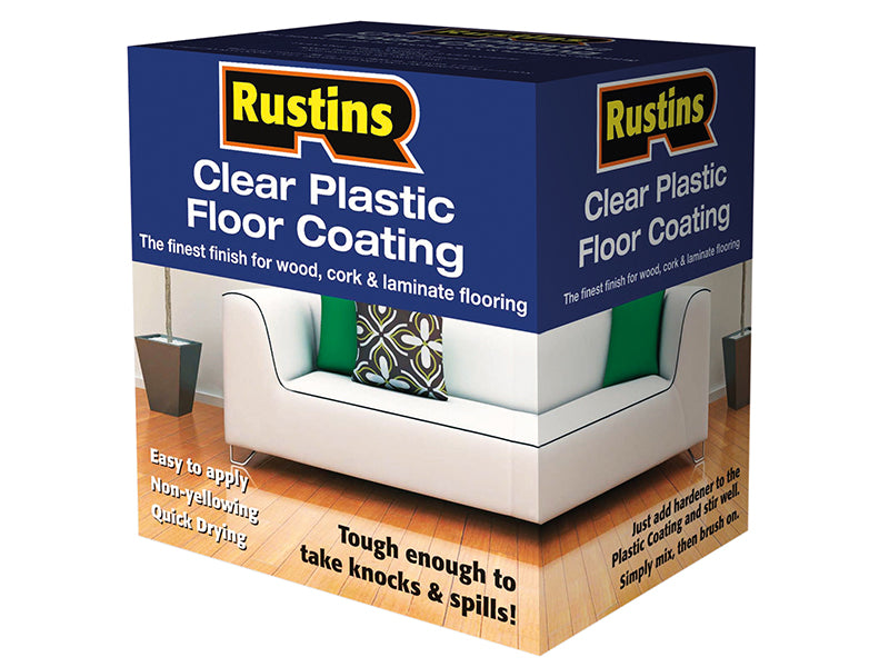 Rustins RUSPFCS1L Clear Plastic Floor Coating Kit