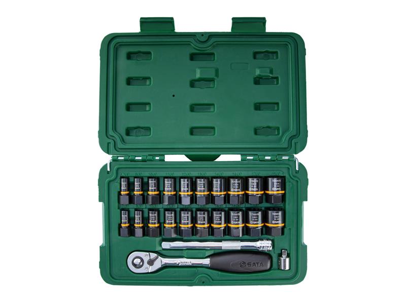SATA Tools SATST09138 1/4in & 3/8in BoltBiter Set, 23 Piece