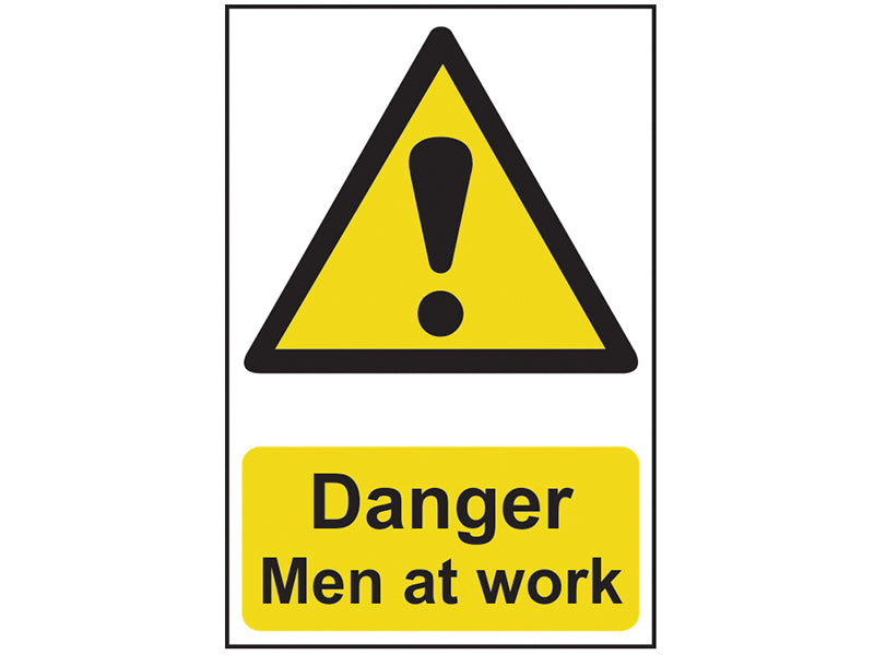 Scan SCA4104 Danger Men At Work - PVC Sign 400 x 600mm