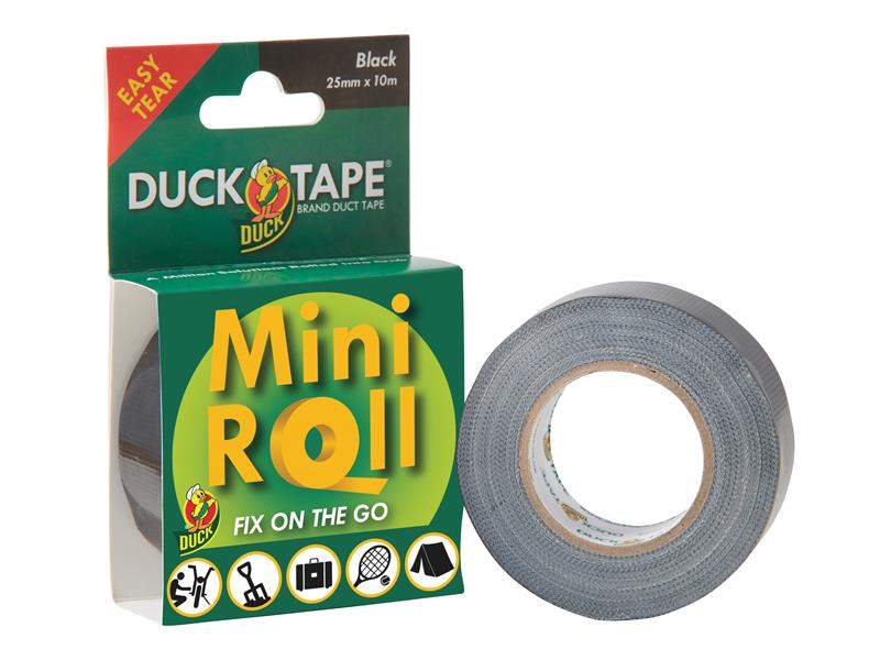 Shurtape SHUDTMINI Duck Tape® Mini Roll 25mm x 10m Black