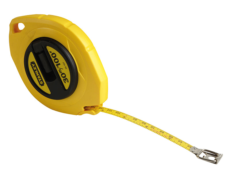 STANLEY® STA034107 Closed Case Steel Long Tape 30m/100ft (Width 10mm)