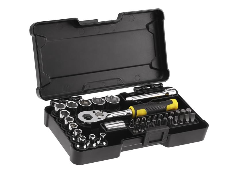 1/4in Compact Socket Set, 37 Piece