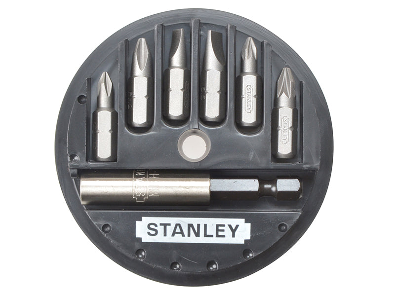 STANLEY® STA168737 Slotted/Phillips/Pozidriv Insert Bit Set, 7 Piece