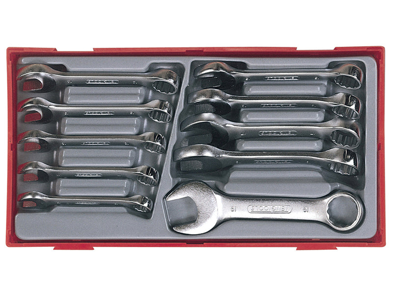 Teng TENTT6010M TT6010M Metric Midget Combination Spanner Set, 10 Piece