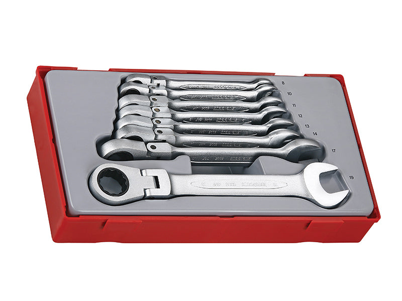 Teng TENTT6508RF TT6508RF Flexible Ratchet Spanner Set, 8 Piece