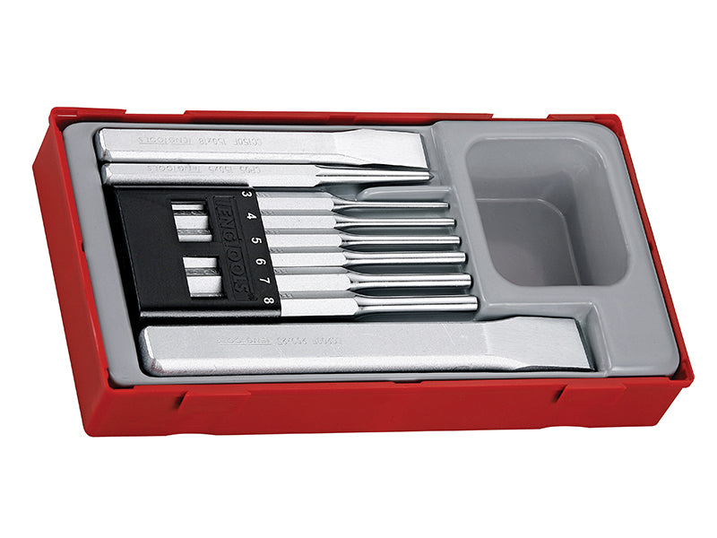 Teng TENTTPC09 TTPC09 Punch & Chisel Set, 9 Piece