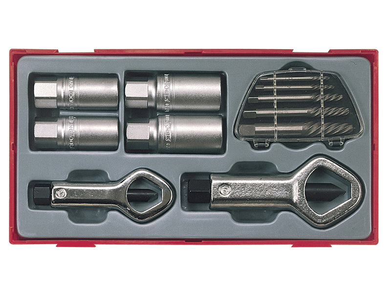 Teng TENTTSN11 TTSN11 Stud & Nut Remover Set, 11 Piece