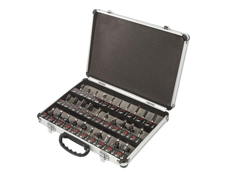 Trend TRESETSS3114 SET/SS31X1/4TC TCT Router Cutter Set, 30 Piece