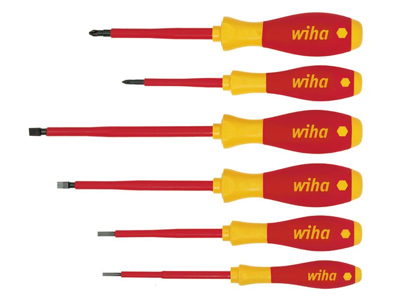 Wiha WHA00833 SoftFinish® electric SL/PH Screwdriver Set, 6 Piece