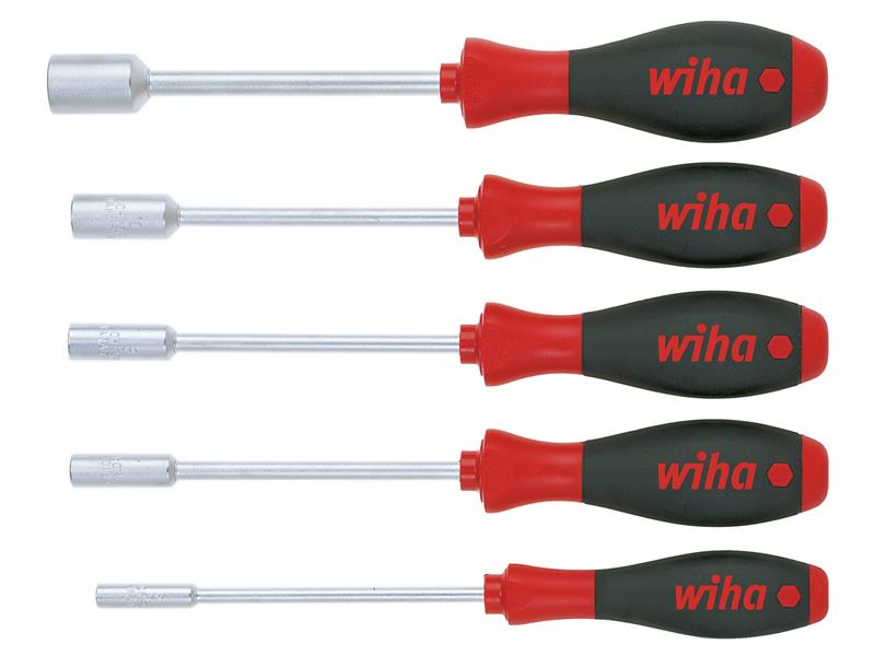 Wiha WHA01034 SoftFinish® Hex Nut Driver Set, 5 Piece