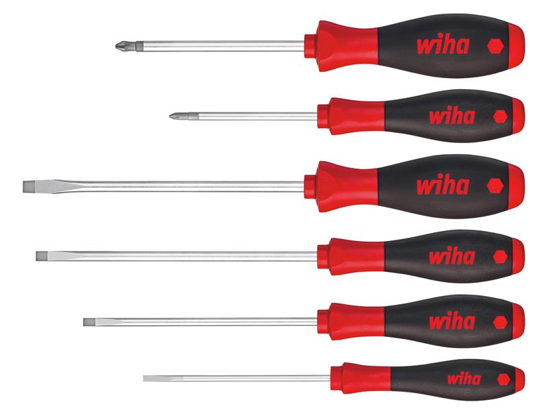 Wiha WHA07152 SoftFinish® SL/PH Screwdriver Set, 6 Piece