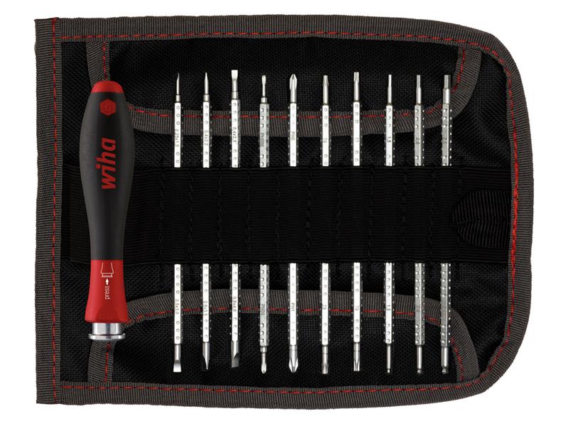 Wiha WHA27820 SYSTEM 4 SoftFinish® Interchangeable Screwdriver Set, 12 Piece