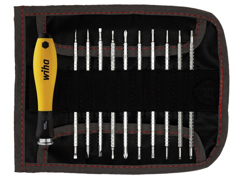 Wiha WHA31499 SYSTEM 4 SoftFinish® ESD Interchangeable Screwdriver Set, 12 Piece