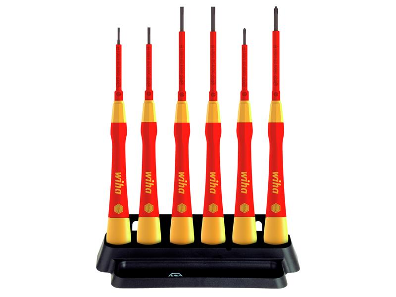 Wiha WHA42989 PicoFinish® SL/PH Fine VDE Screwdriver Set, 7 Piece