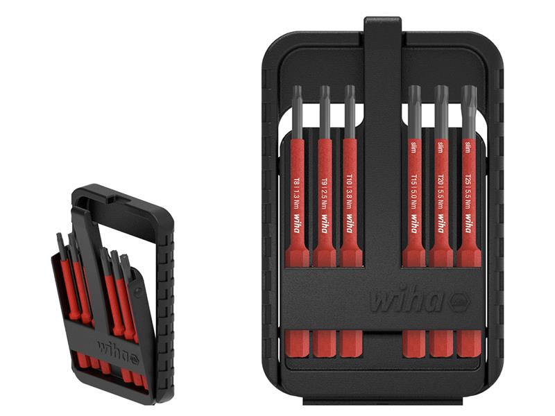 Wiha WHA43153 slimBit electric TORX® Bit Set, 7 Piece