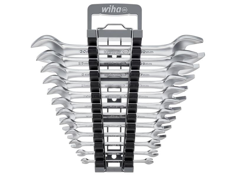 Wiha WHA44753 Double Open-End Spanner Set, 12 Piece